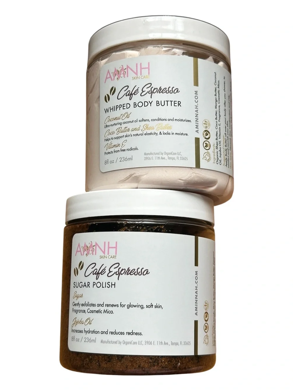 Café Espresso Whipped Body Butter and Scrub Set - Bundle New!